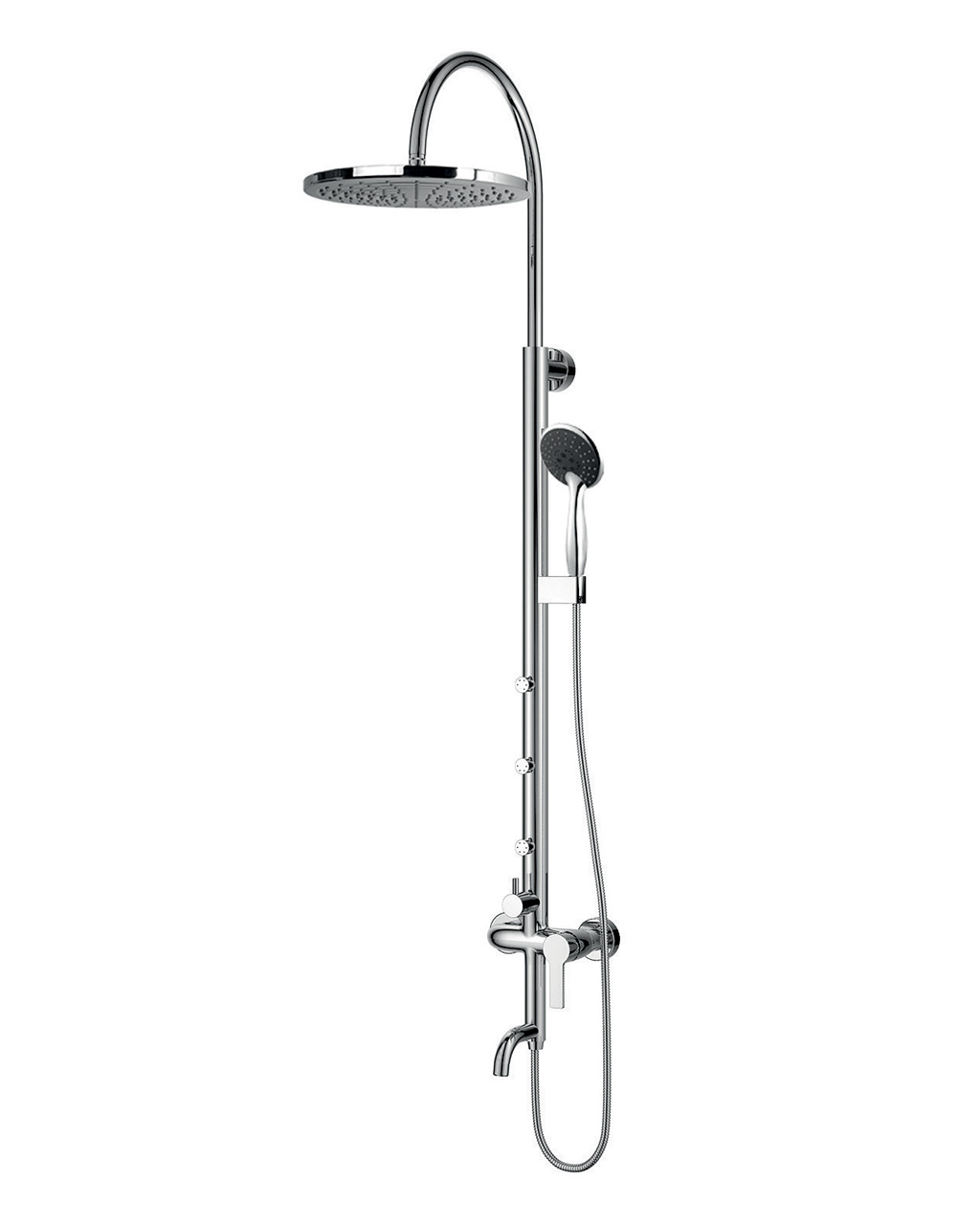 Душевая система Imprese NAHORU (смеситель для ванны, верхний и ручной душ, 4 режима, шланг 1,5м) T-10500