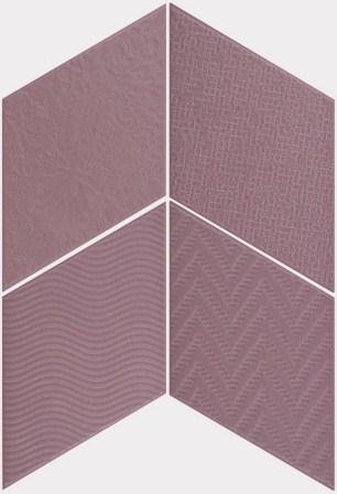 Керамогрнит Equipe Rhombus Violet 14×24