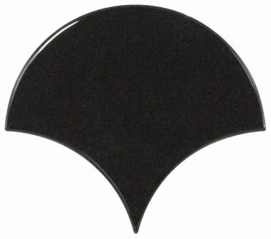 Настенная плитка Equipe Scale Fan Black 10,6×12