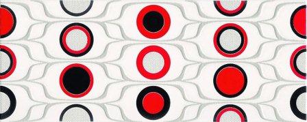 Декор Ceramika Konskie Domenico Red Circles Inserto ceram 20×50