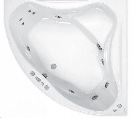 Гідромасажна ванна Pool Spa FRANCJA XL 150×150 Titanium (PHSH710STTC0000)